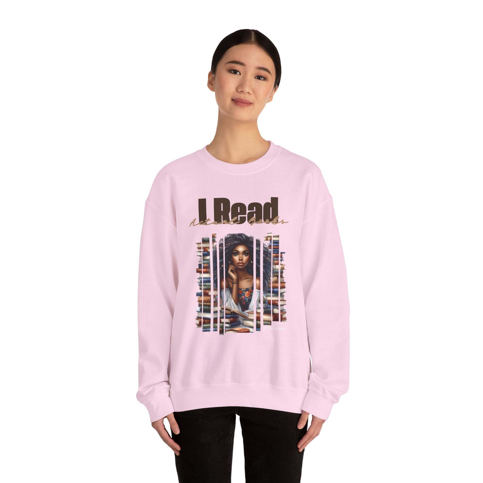 read actual books Unisex Heavy Blend™ Crewneck Sweatshirt